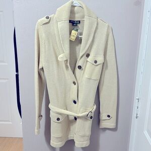 Eddie Bauer Safari cardigan  in size S, NWT